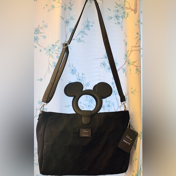 Loungefly Handbags - NWT Loungefly Disney Mickey Head Crossbody Satchel BoxLunch Exclusive